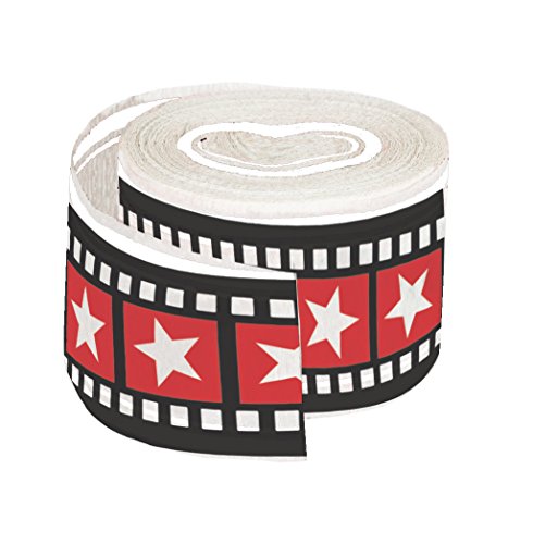 Creative Converting Hollywood Lichterkrepp-Streamer, 76,2 cm, Rot/Schwarz/Weiß von Creative Converting