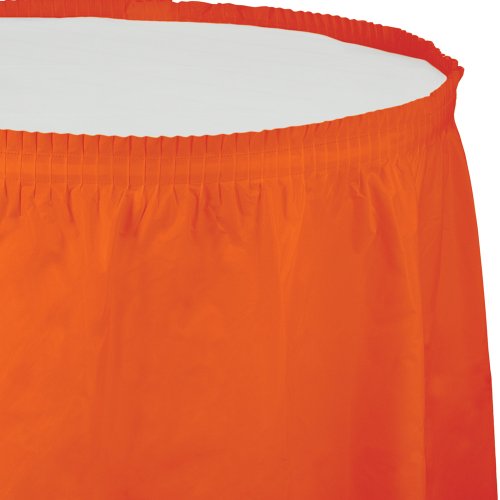 Creative Converting Kunststoff-Tischrock, 4,6 m, Sunkissed Orange von Creative Converting