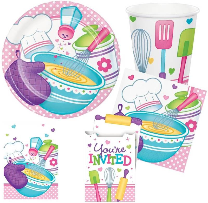 Creative Converting Papierdekoration Partydeko Set mittel Chefkoch für 8 Kinder von Creative Converting