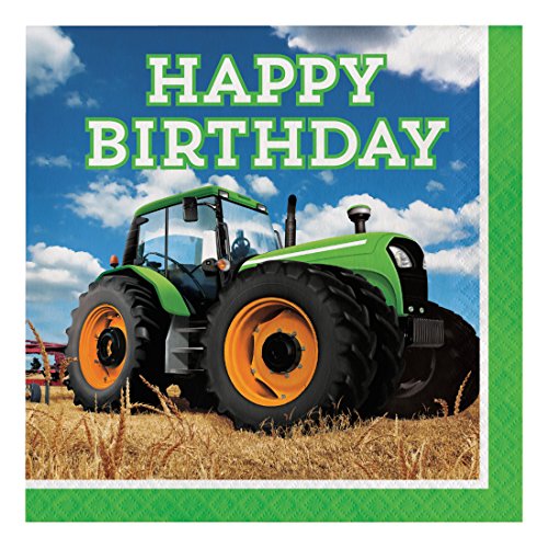 Creative Converting Papierservietten, Happy Birthday, Traktor Time, 16,5 x 16,5 cm, mehrfarbig Creative Converting Papierservietten, Happy Birthday, Traktor Time, 16,5 x 16,5 cm, mehrfarbig von Creative Converting