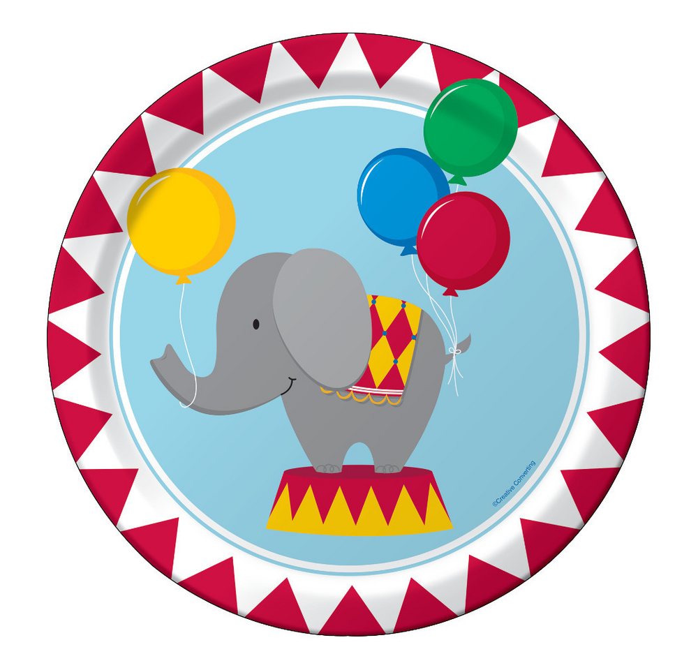 Creative Converting Pappteller Pappteller Kleiner Zirkus Creative Converting Pappteller Pappteller Kleiner Zirkus von Creative Converting
