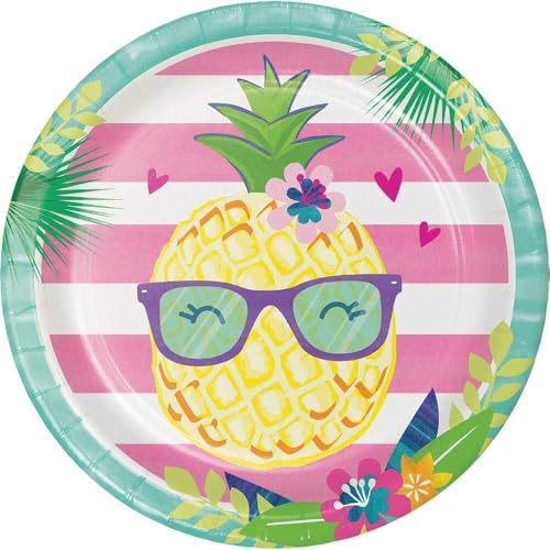 Creative Converting Partyteller, Ananas und Freunde, Einheitsgröße, mehrfarbig von Creative Converting
