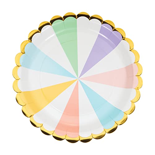 Creative Converting Pastel Celebrations Pappteller, 8 Stück von Creative Converting