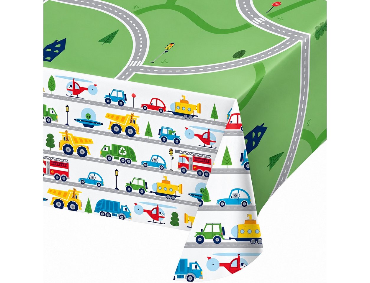 Creative Converting Tischdecke Tischdecke Transportation time von Creative Converting