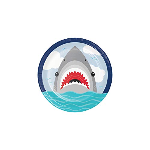 Creative Party PC350497 Shark Party Pappteller I Blau I 8 Stück Creative Party PC350497 Shark Party Pappteller I Blau I 8 Stück von Creative Converting