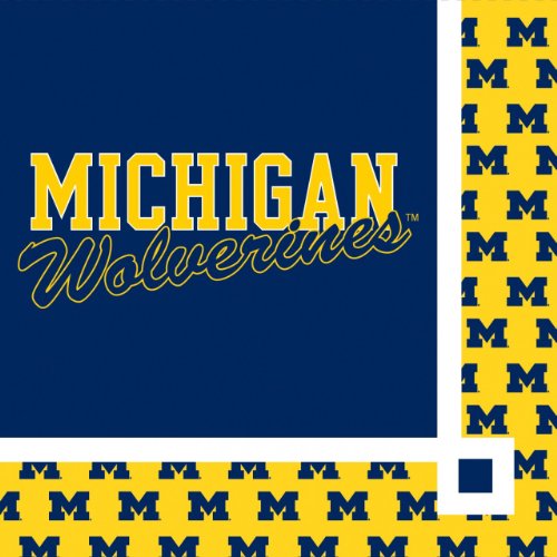 Michigan Wolverines – Getränke-Servietten von Creative Converting