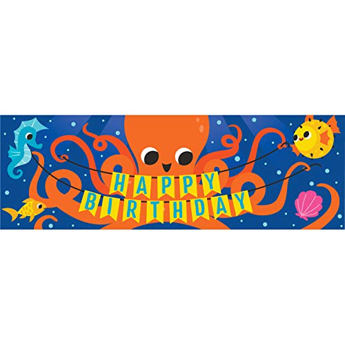 Ocean Celebration Happy Birthday Banner, 1 ct von Creative Converting