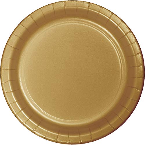 Creative Convertting 8C332524 Teller 18 cm Gold-Glittering, Kunststoff von Creative Convertting