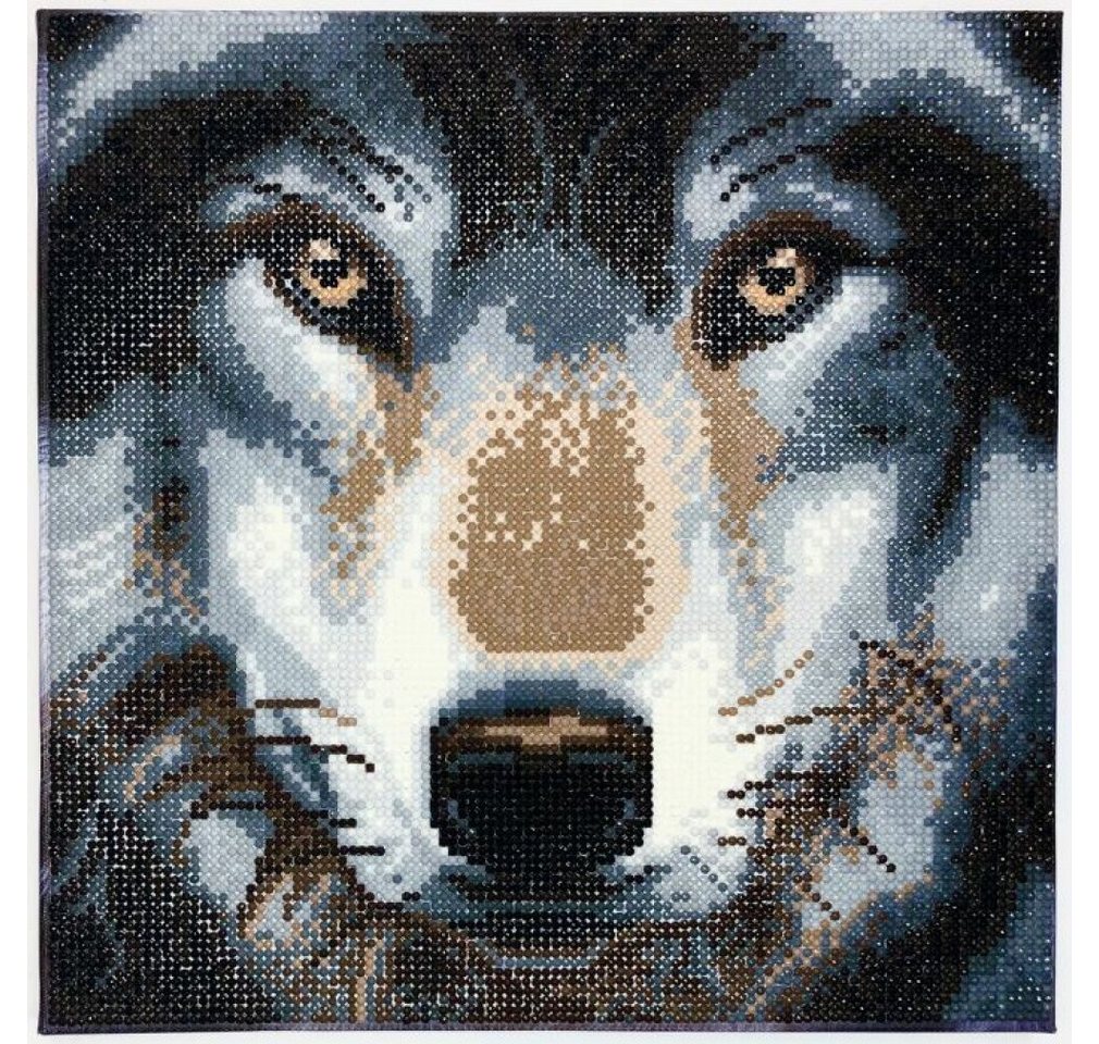 Creative Craft Group Dekofigur Crystal Art Wolf 30x30 cm von Creative Craft Group