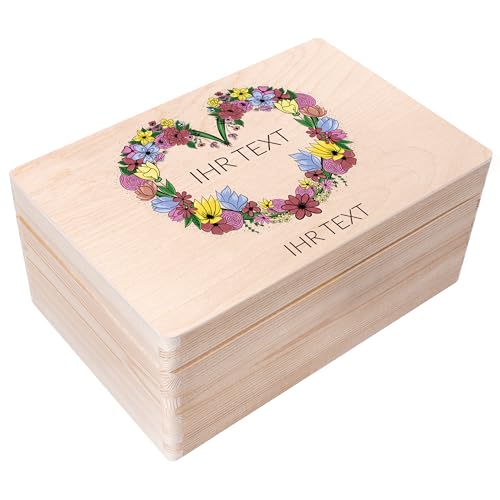 Creative Deco Personalisierte Geschenke Wunschtext Holzkiste | Dein Eigener Beliebig Text Individuelle Geschenk | Geschenkkiste Geschenkbox | Für Frauen, Männer und Paar von Creative Deco