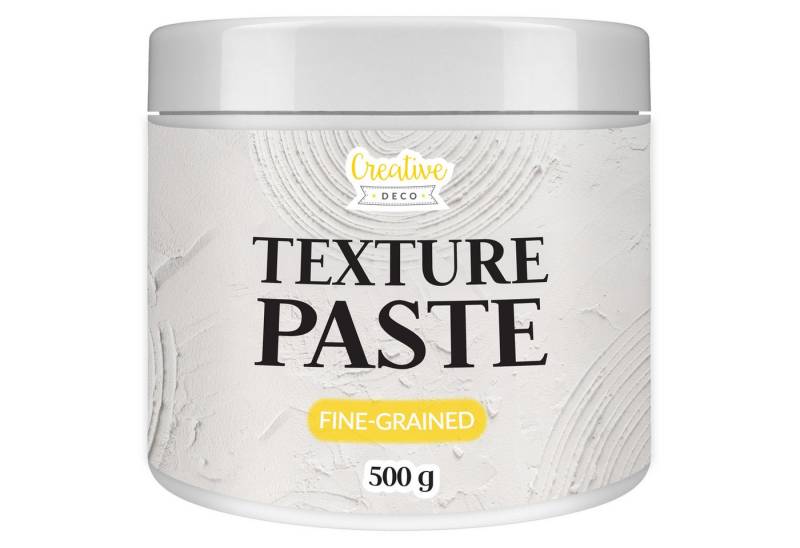 Creative Deco Malpaste Weiße Strukturpaste für Acrylmalerei 0,5 kg von Creative Deco