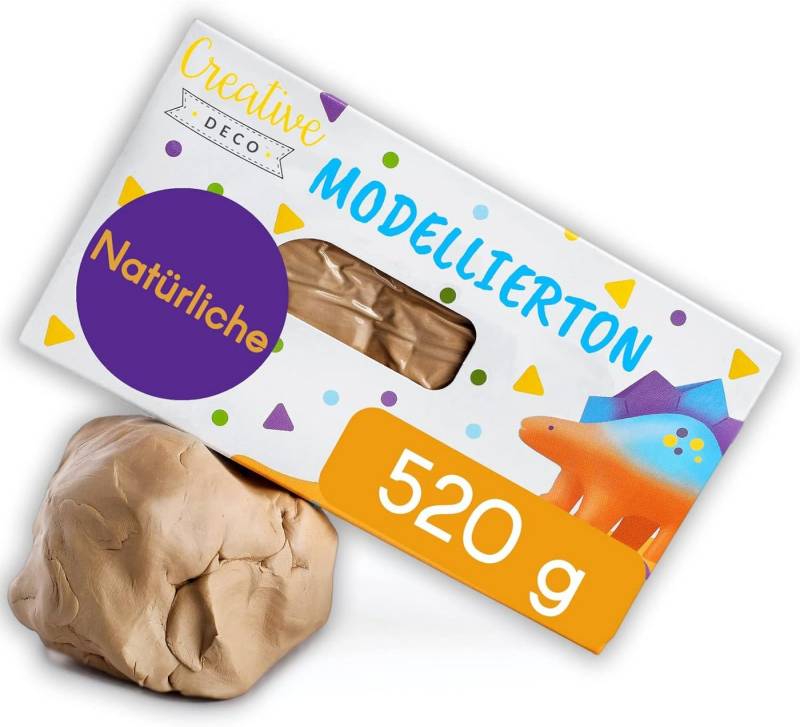 Creative Deco Modelliermasse Wiederverwendbar Modelliermasse 520g Lufttrocknend Ton Terrakotta von Creative Deco