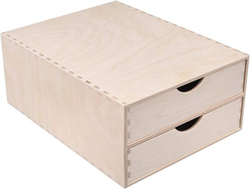 Creative Deco Schubladenbox Schubladenelement Mini-Kommode für Kleinigkeiten aus Birkensperrholz, (2-St) von Creative Deco