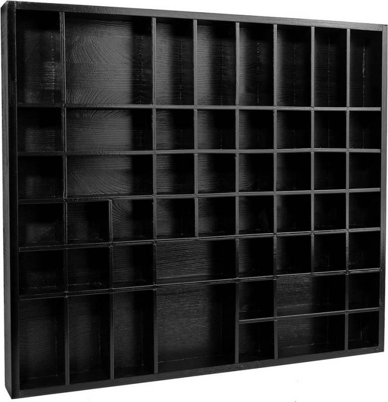 Creative Deco Schubladenbox Setzkasten Holz Sammelbox Holztablett 51 Fächer 52x46x5 cm von Creative Deco