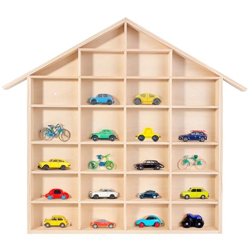 Creative Deco Setzkasten Holz Sammelbox Holztablett 26 Fächer | 56x50x3,5 cm | Bemalen Holz Sortierung Speicherregal Box Drucker Vitrine | Perfekt für Decoupage, Lagerung, Dekoration, als Sortierbox von Creative Deco