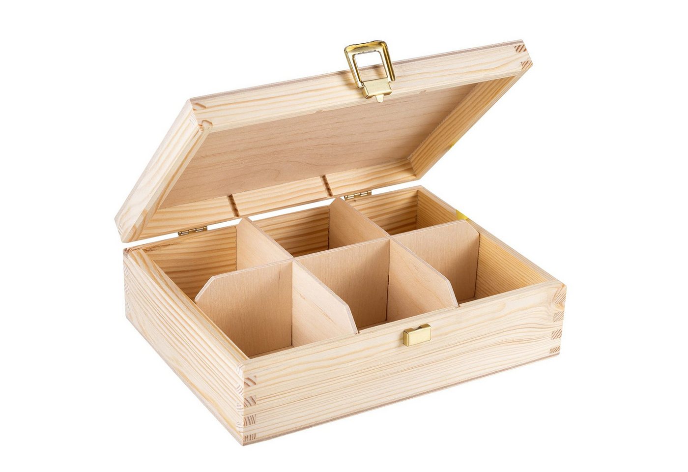 Creative Deco Teedose Teebox Holz aus Natürlichem Kiefernholz, Teebox Holz mit Deckel Creative Deco Teedose Teebox Holz aus Natürlichem Kiefernholz, Teebox Holz mit Deckel von Creative Deco