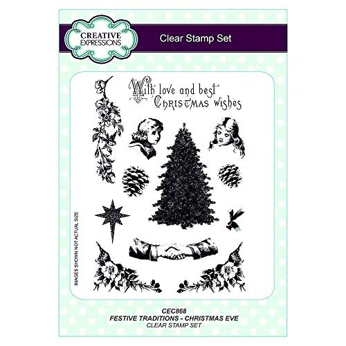 Creative Expressions CEC868 Polymer-Stempel-Set, transparent von Creative Expressions
