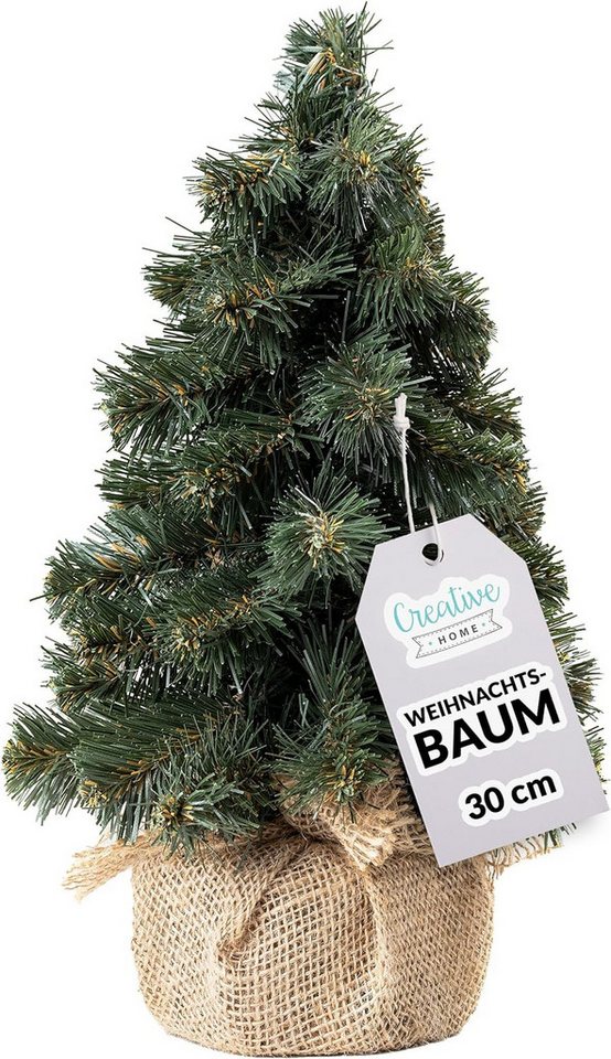 Creative Home Künstlicher Weihnachtsbaum Kleiner Weihnachtsbaum Tannenbaum Künstlich, Christbaum für Tisch Fensterbrett Büro, Innen, Außen von Creative Home