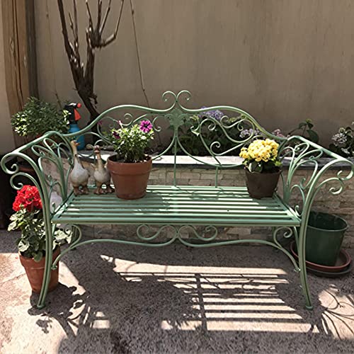 Creative LDF Metall Gartenbank Sitz Park Stuhl Patio Dekoration Möbel, Schöne Shabby Vintage Outdoor Bank Mit Rückenlehne von Creative LDF