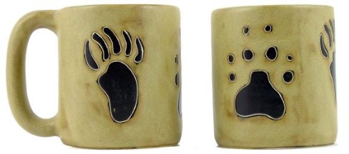 Creative Structures One 1 Mara Stoneware Collection - 470ml Coffee Cup Collectible Mug - Bear Wolf Paws Design von Creative Structures
