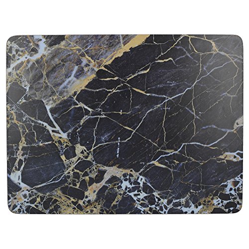 Creative Tops "Navy Marble" Premium-Tischsets mit Korkunterseite, 30 x 23 cm – Navy Blue (6er-Set) von CREATIVE TOPS