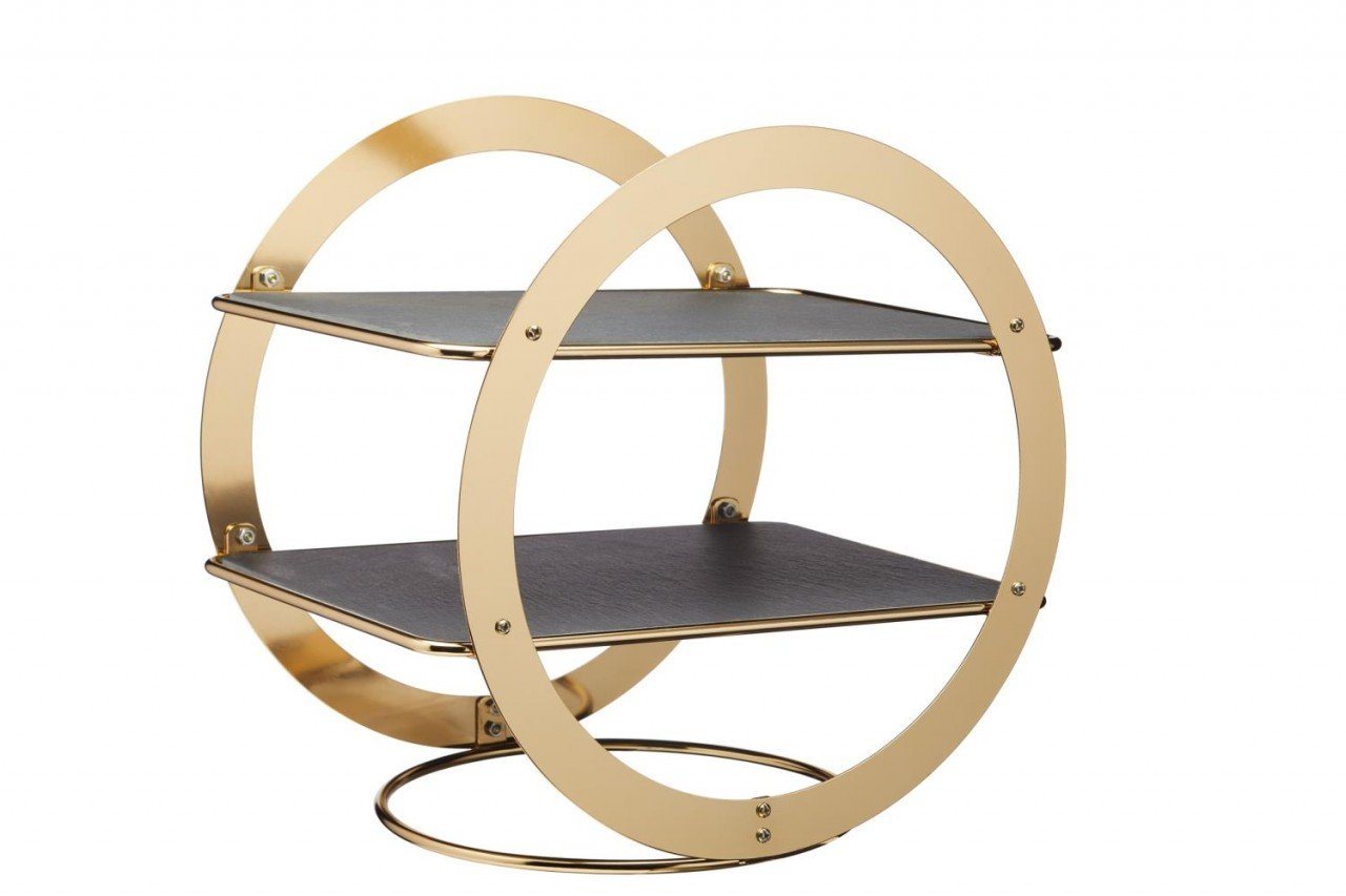 Creative Tops Etagere, Metall, Gold L:31cm B:21cm H:30cm D:30cm Metall von Creative Tops