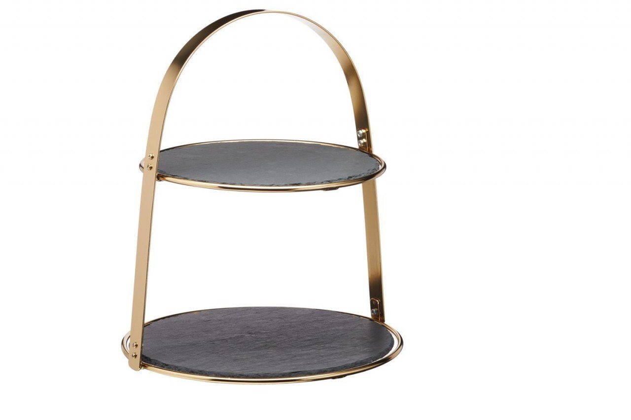 Creative Tops Etagere Artesa, Metall, Gold H:29.5cm D:25cm Metall von Creative Tops