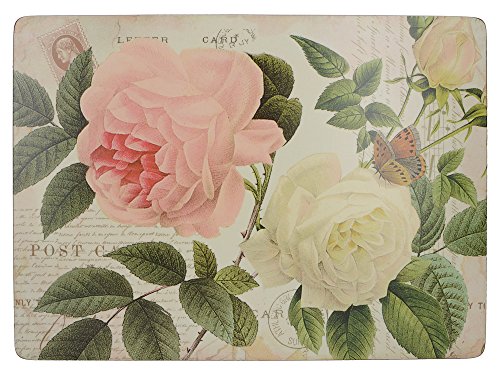 CREATIVE TOPS Rose Garden Platzdeckchen Set, Tischset mit Rosengarten Design, 6 Premium Untersetzer Platzdecken, Platzsets 30 x 22.8 cm von CREATIVE TOPS