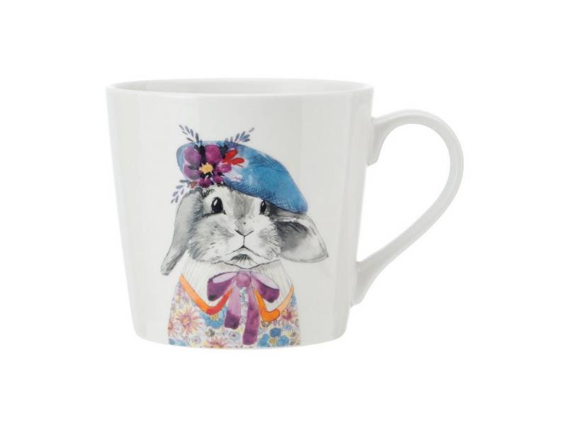 Creative Tops Tasse Tipperley Hill, Porzellan, Spülmaschinengeeignet, Weiß, Motiv: Hase von Creative Tops