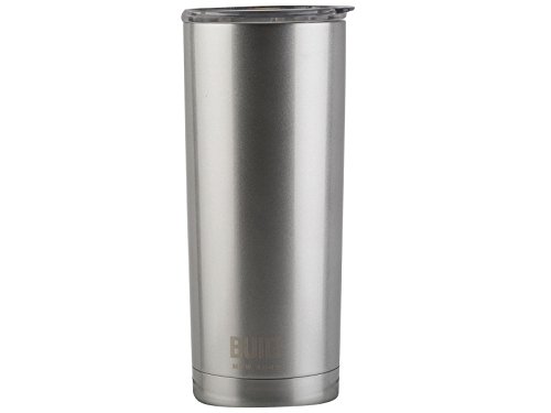 Built, isolierter Reisebecher/Thermosflasche, Edelstahl, 590 ml – silber von Built