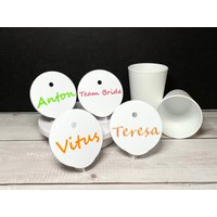 Personalisierter Mehrwegbecher, Mit Deckel Aus Dem 3D Drucker Und Glasstrohhalm | Perfekt Für Den Kindergeburtstag Oder Jga| Becher von Creative3DPrintDE