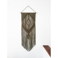 Handgemachter Armee-Grüner Makramee-Wandbehang Boho Gewebtes Dekor Handgemachter Armee-Grüner Makramee-Wandbehang Boho Gewebtes Dekor von CreativeChicShop