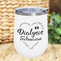 Diaplikationstechniker 12 Unzen Isolierter Weinbecher, Diawäschetechniker Geschenk, Beruf Arzthelfer Becher, Diawäscher Becher von CreativeCollectionMA