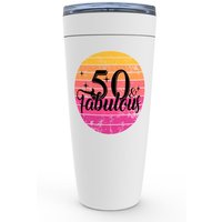 50. Geburtstagsgeschenk, 50 Und Fabelhafter Becher, Fünfziger & Fabelhafter Becher Für Frauen, Geburtstagsgeschenk Mama, Geburtstags Tumbler von CreativeCollectionMA