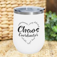 Chaos Kooperativer 12 Unze Isolierter Weinbecher, Koordinierendes Geschenk, Beruf Geschenk Für Koordinator, Anerkennungsgeschenk, Tasse von CreativeCollectionMA