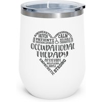 Ergotherapie 12 Unzen Isolierter Weinbecher, Geschenk, Gemeinschaftsarbeitsbecher, Kaffeebecher, Tasse von CreativeCollectionMA