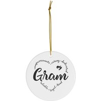 Gram Ornamente, Geschenk, Geburtstagsgeschenk, Geschenk Für Freund, Keramik Ornament, Weihnachtsgeschenk, Beste Freunde Wertschätzung von CreativeCollectionMA