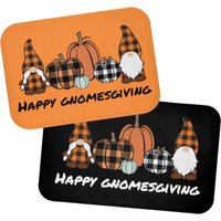 Happy Thanksgiving Badeteppiche, Badaccessoires, Badeteppiche Für Den Herbst, Gnomesgiving Badematten, Gnomies Badeteppich von CreativeCreationsTLC