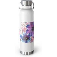 Blumen-Design 22 Unzen Vakuumisolierte Flasche, Geschenk Für Sie, Geburtstagsgeschenk, Weihnachtsgeschenk, Floral Designer Isolierbecher von CreativeDesignzbyEm