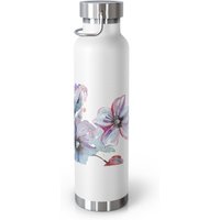 Blumendesign 22Oz Vakuumisolierte Flasche, Geschenk Für Sie, Ihn, Geburtstagsgeschenk, Weihnachtsgeschenk, Blumen-Designer-Isolierbecher von CreativeDesignzbyEm