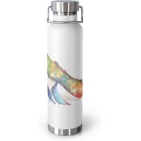 Whale Design 22 Unzen Vakuumisolierte Flasche, Geschenk Für Sie, Ihn, Geburtstagsgeschenk, Weihnachtsgeschenk, Natur Designer Isolierbecher von CreativeDesignzbyEm