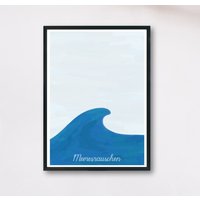 Kunstdruck Welle Meeresrauschen von CreativeElleDesign