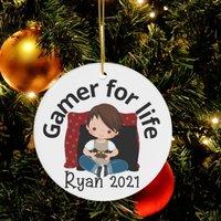 Personalisierter Gamer Ornament, Jungs Weihnachten 2021 Videospiel Geschenk, Bester Gaming Andenken von CreativeGiftsSC