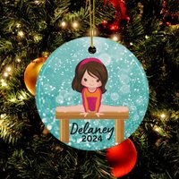 Personalisierter Gymnastik Ornament, Mädchen Turnerin Weihnachtsgeschenk, Team Geschenk, Geschenk Für Mädchen, Usa Made von CreativeGiftsSC