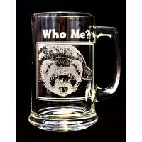 Personalisierte Frettchen Tasse - "Who Me?" von CreativeGlassBlaster