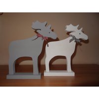 Elch in Grau Oder Weiß von CreativeHolzShop