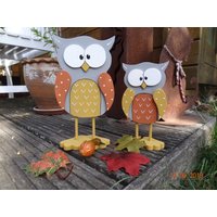 Herbstliche Eulen von CreativeHolzShop