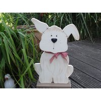 Süßer Golden Retriever Welpe Aus Holz, Handbemalt von CreativeHolzShop