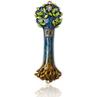 Mesusa-Koffer, Baum Des Lebens, Holzstruktur, Einzigartiges Design, 14 cm Große Hülle, Passend Für 12 Schriftrolle von CreativeJudaica