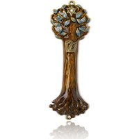 Mezuzah Fall Baum Des Lebens Holz Textur Einzigartiges Design 5.5 "Größe Cover Fit 4.5"/12cm Schriftrolle von CreativeJudaica